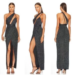 Michael Costello x REVOLVE Jacoub Gown in Green Size M